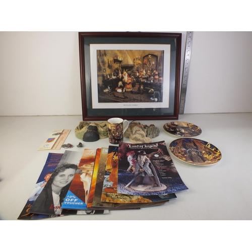 11 - Hap Henriksen wall plaques- spellbinder and senzordore, merryweather sunlighter framed picture 41/15... 