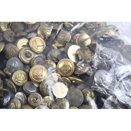 461 - Mixed Lot Uniform Buttons Inc Police, Military, Navy, Etc Joblot