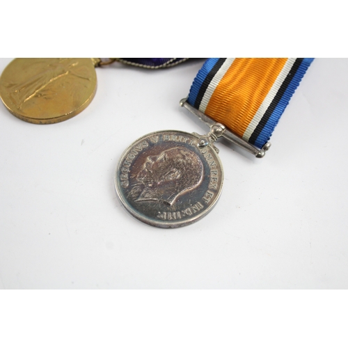 462 - Mounted WW1 Medal Pair TH-219355 Pte F. Ralley A.S.C