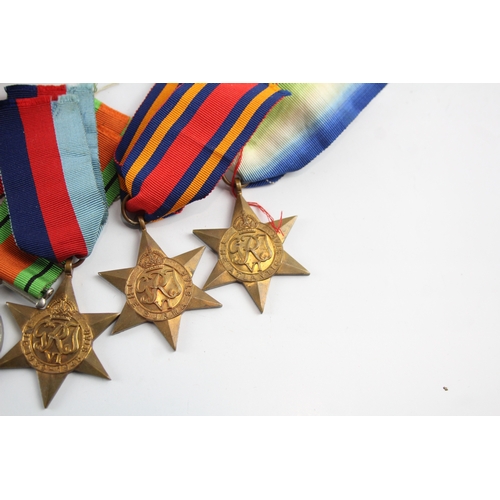 467 - Boxed WW2 Navy Medal Group Inc Atlantic, Burma Stars, Etc