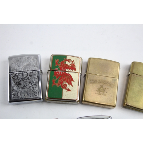 470 - Zippo Pocket Lighters Job Lot Tobacciana Collectables