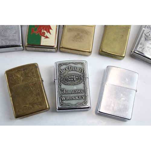 470 - Zippo Pocket Lighters Job Lot Tobacciana Collectables