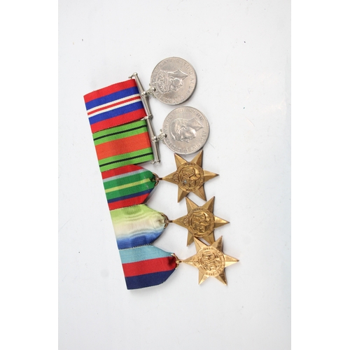 473 - WW2 Mounted Medal Group Inc Atlantic, Pacific Stars, Etc