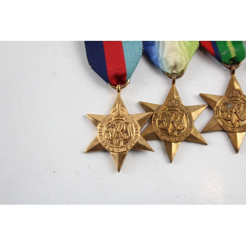 473 - WW2 Mounted Medal Group Inc Atlantic, Pacific Stars, Etc