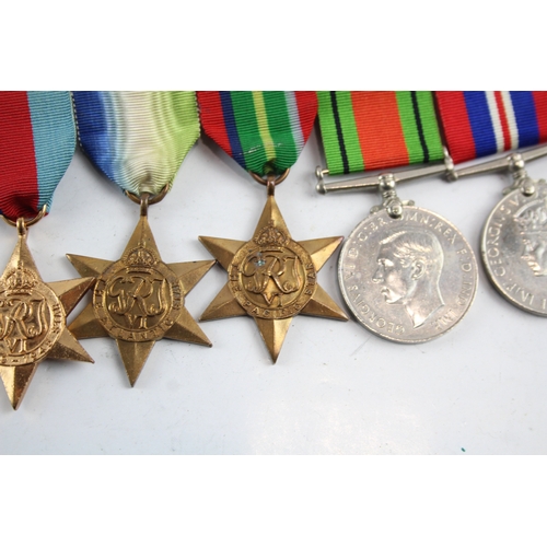 473 - WW2 Mounted Medal Group Inc Atlantic, Pacific Stars, Etc