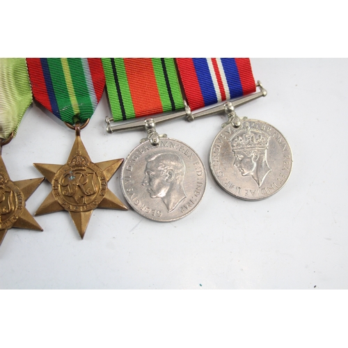 473 - WW2 Mounted Medal Group Inc Atlantic, Pacific Stars, Etc