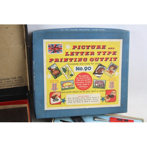 630 - Vintage Rubber Stamps And Printing Supplies