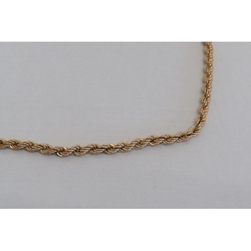 12 - 9ct Gold rope twist bracelet-20