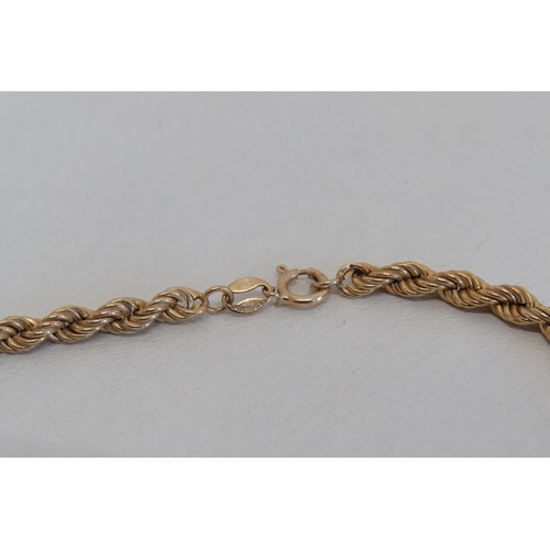 12 - 9ct Gold rope twist bracelet-20