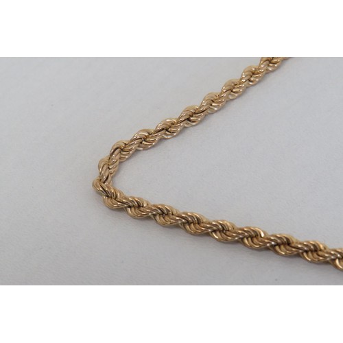 12 - 9ct Gold rope twist bracelet-20