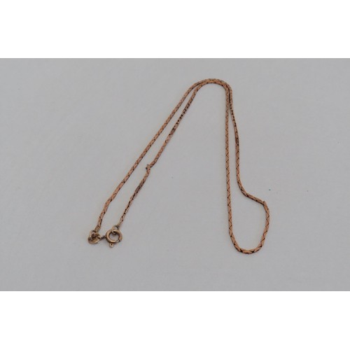 15 - 9ct Gold chain -16.5