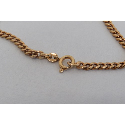 16 - 9ct Gold bracelet-18.5cm, 2.9g