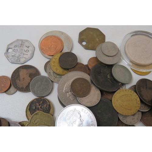 51 - Bag of various old coins and tokens etc