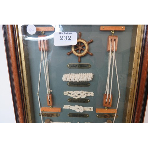 232 - Framed sailors knots