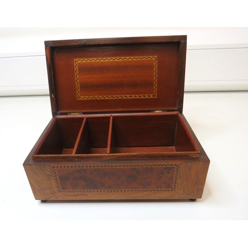 235 - Inlaid wooden box