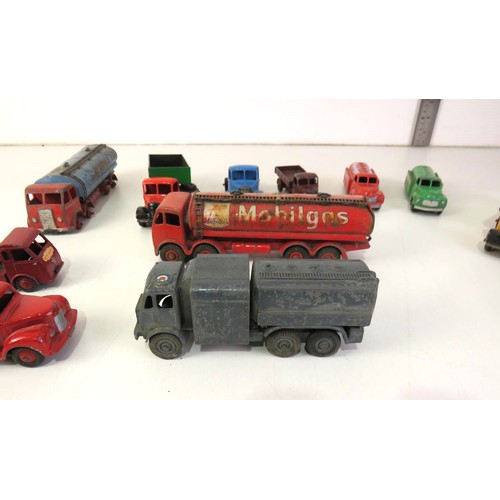 287 - Vintage diecast trucks including Dinky and Corgi.