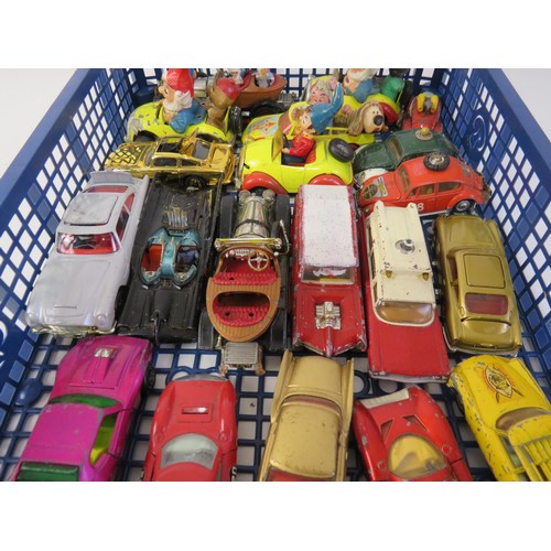 293 - Vintage diecast including Dinky and Corgi Chitty Bang Bang, Batmobile, James Bond etc.