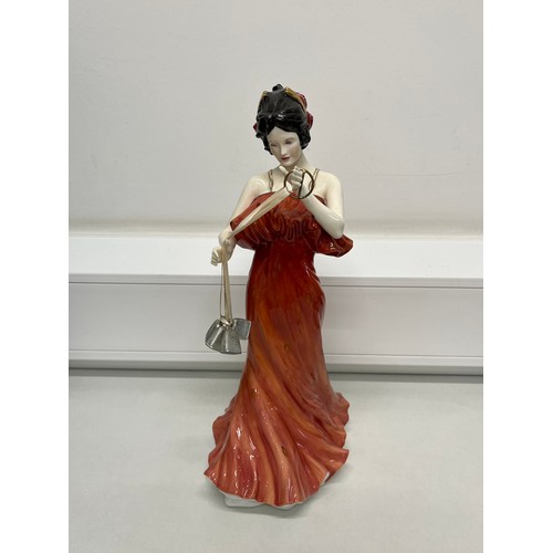 195 - Boxed Minton figure 'The Lady with the Bells' limited edition 101/250.