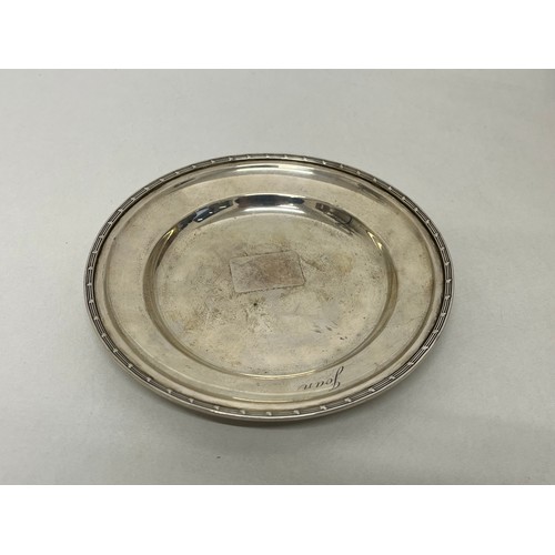 29 - Sterling silver plate by Robert and Belk, Silversmiths Sheffield - c1904