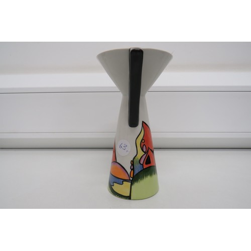 243 - Lorna Bailey two handle vase- westport 15.5cm tall