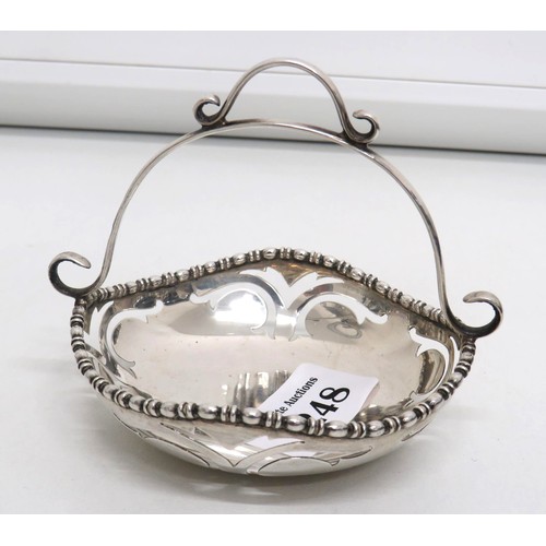 248 - Silver basket sheffield hallmarks-105g