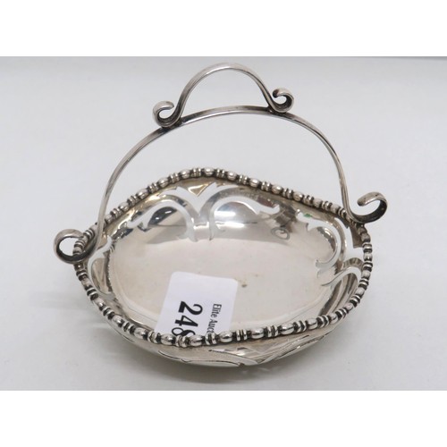 248 - Silver basket sheffield hallmarks-105g