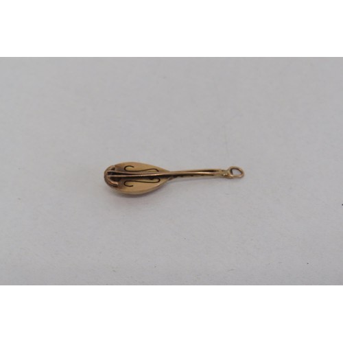 9 - 9ct Gold Musical Instrument charm.
1.3g.