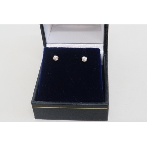 21 - 9ct Gold CZ stud Earrings