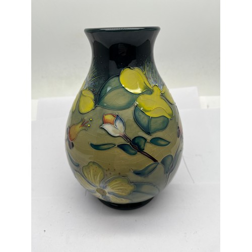 398 - Moorcroft vase 19cm Hypericum pattern.