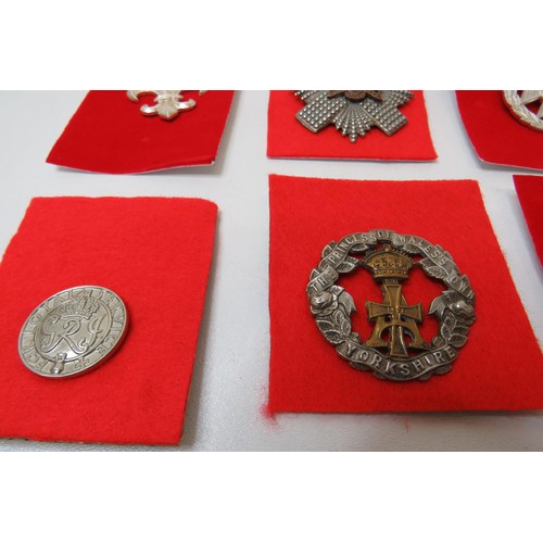 6 - 18 Military Infantry Cap badges to inc 
British Asian
Middlesex
PW Yorkshire