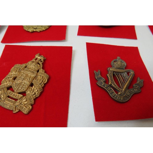 7 - 18 Military Infantry Cap badges to inc 
Royal Frontiersmen
Pro Reg ET LEGE
Tank Corps