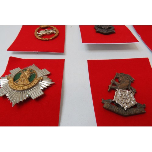 9 - 18 Military Infantry Cap badges to inc 
Home Counties 
Royal Scots
Kings