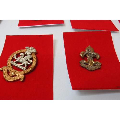 9 - 18 Military Infantry Cap badges to inc 
Home Counties 
Royal Scots
Kings