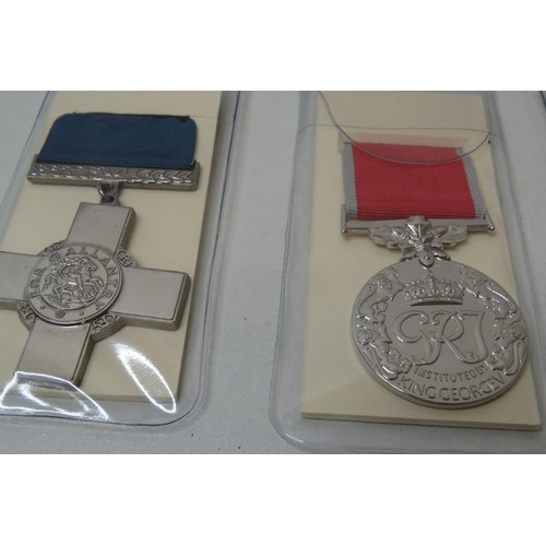 14 - 5 Reproduction medals to inc 
OBE
Dunkirk
George Cross
BME