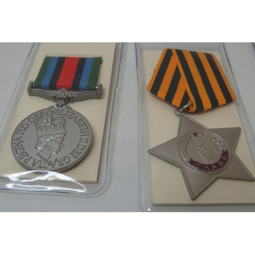 15 - 5 Reproduction medals to inc 
Medal of Glory 2nd class
Medal of glory 3rd class
Australian POW