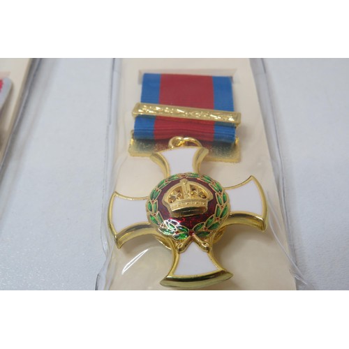 16 - 5 Reproduction medals to inc 
DSO GV
BEM
Purple Heart