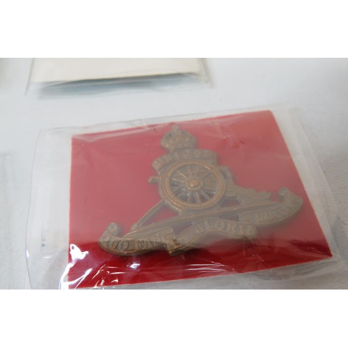 18 - 18 Military Infantry  badges to inc 
Royal Military Acadamy
Royal Irish 
Royal North Lancashire