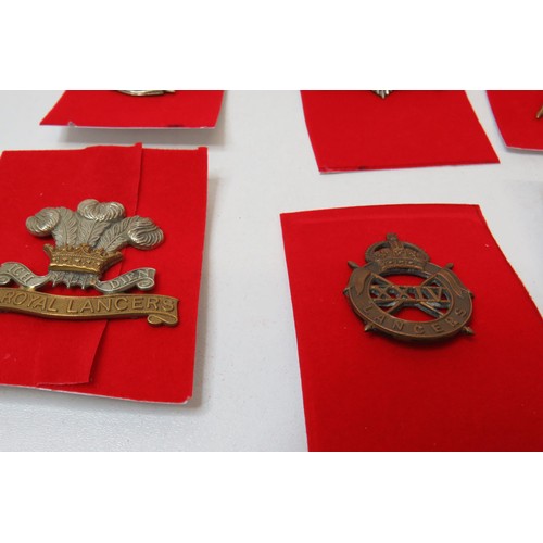 22 - 18 Cavalry  badges to inc 
19TH Alexandra PWO Hussars 
Lancers
Treu und Fest