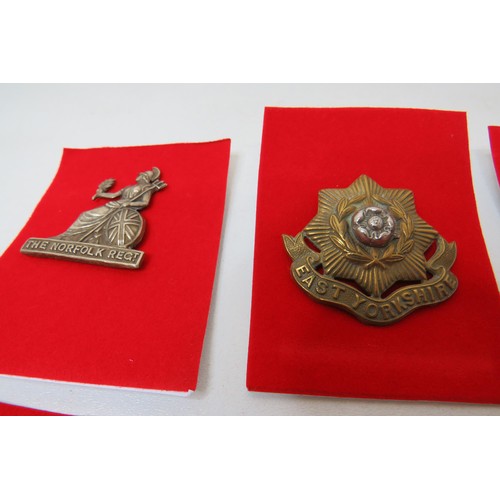 24 - 18 Military Military  badges to inc 
Norfolk
Royal Scots 
Limcolnshire