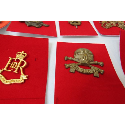 28 - 18 Military Cavalry  badges to inc 
Waterloo Royal Scots Greys 
Royal Lancers 
Royal Hussars