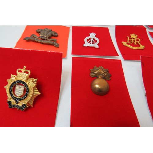 28 - 18 Military Cavalry  badges to inc 
Waterloo Royal Scots Greys 
Royal Lancers 
Royal Hussars