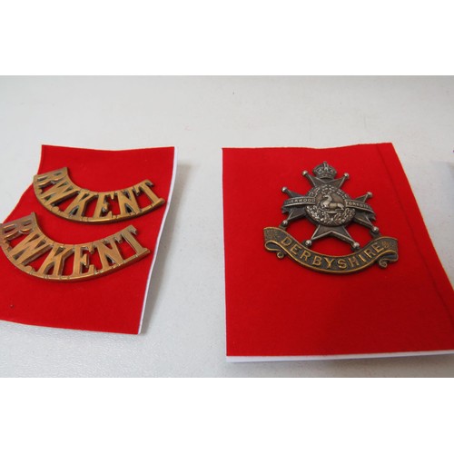 41 - 18 No military badges inc 
Notts and Derby
South Staffordshire
Derbyshire