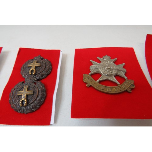 41 - 18 No military badges inc 
Notts and Derby
South Staffordshire
Derbyshire