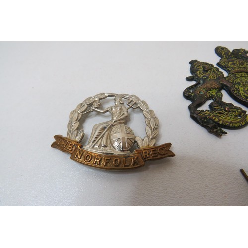 66 - 4 Military Cap/Regiment badges