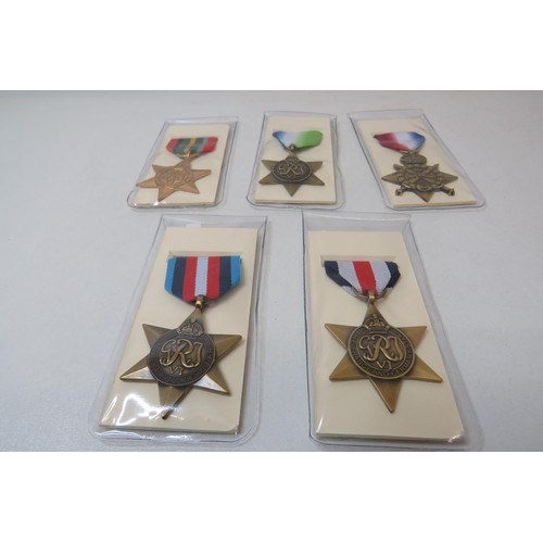 68 - 5 No Reproduction medals to inc 
WW1 STAR
WW2 ATLANTIC
WW2 PACIFIC