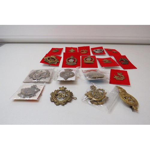 72 - 18 Military Cap/Regimental badges