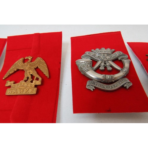 72 - 18 Military Cap/Regimental badges