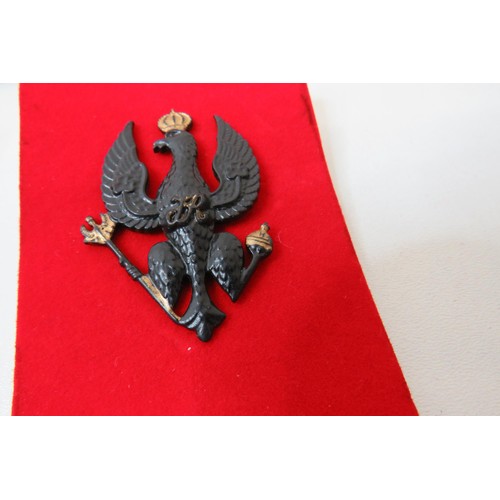 73 - 18 Military Cap/Regimental badges