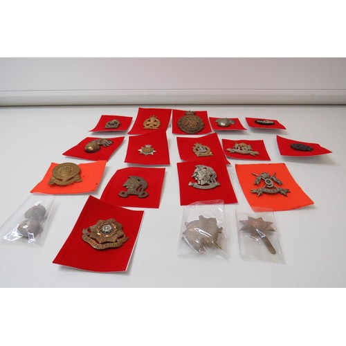 75 - 18 Military Cap/Regimental badges