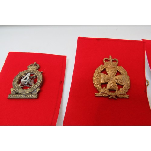 75 - 18 Military Cap/Regimental badges